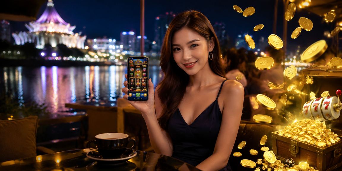 Pengguna di Kuching menggunakan aplikasi kiss98 untuk deposit dan semak loteri dari telefon